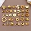 10-100Pcs Stainless Steel Gold Spacer Beads For Bracelet Jewelry Making Diy Flat Round Loose Beads Handmade Jewelry Supplies Cra