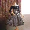 Ecoparty Womens Punk Party Dress Masquerade Steampunk Lolita Dress High Low Tops Costumes