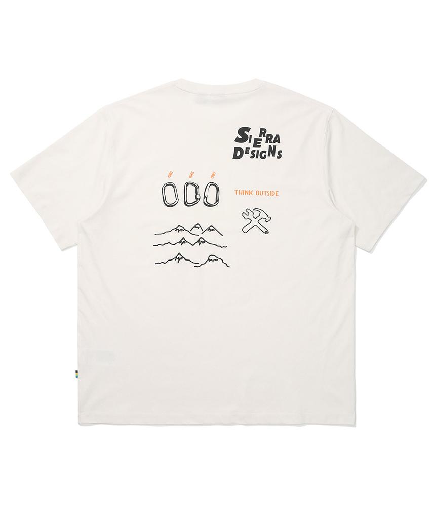 SIERRA DESIGNS Adventure Kit Chill-Lite Short Sleeve T-Shirt Ivory