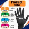 Black Disposable Nitrile Gloves Disposable Food Working Latex Glove Waterproof Gloves for Cleaning Tattooing Manicures Salon