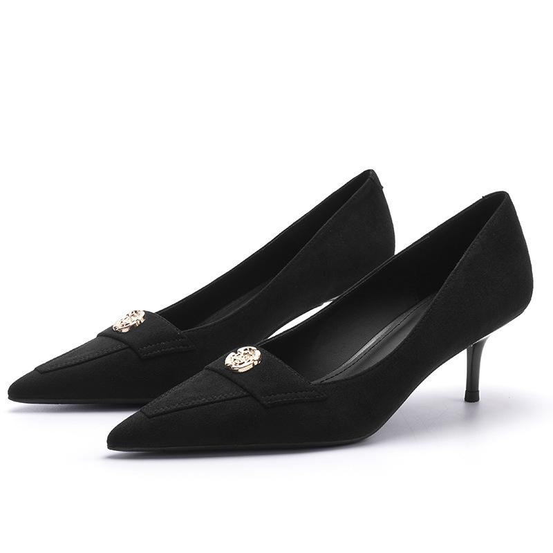 

8-Sexy not tired feet high heels women s pointed head thin heels single shoes women s temperament shallow mouth women s shoes with skirts 34