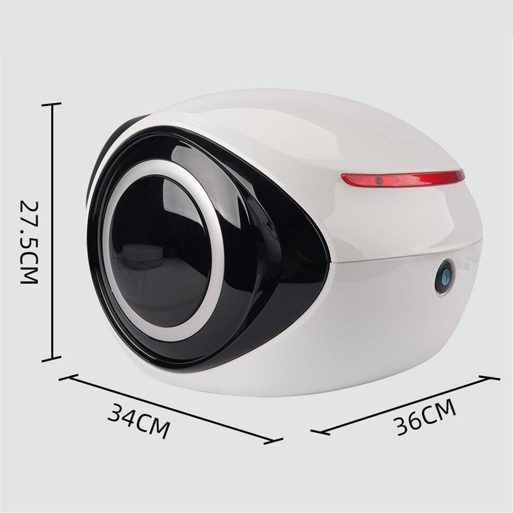 Motorcycle Tail Box Fashion E-bike Top Luggage Carrier Box Full Helmet Storage Box 32L Universal Plastic Trunk