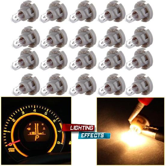 20 Pack Warm White T4/T4.2 Neo Wedge Halogen A/C Bulb Replacement fit for A/C Light