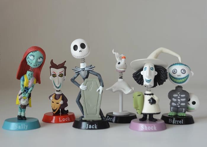Nightmare Before Christmas Jack Jack Skellington / Freddy Krueger Bobble Head Doll Pvc Action Figure Collection Toy