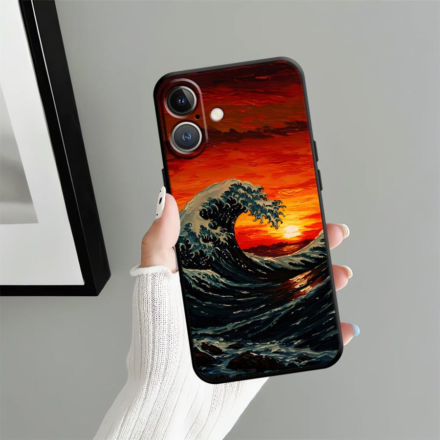 Funda Phone Cover Case for Apple iPhone 17 Pro Max 13 XR XS MAX 11 14 12 Air 16 15 Pro 7 8 Sunset Scenery