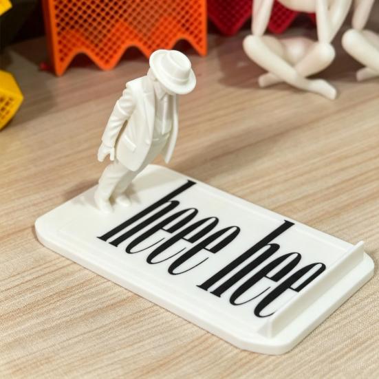 3D Printed Cell Phone Stand for Desk, Funny Mobile Phone Holder, Creative Phone Stand, Portable Universal Phone Support for Home Office