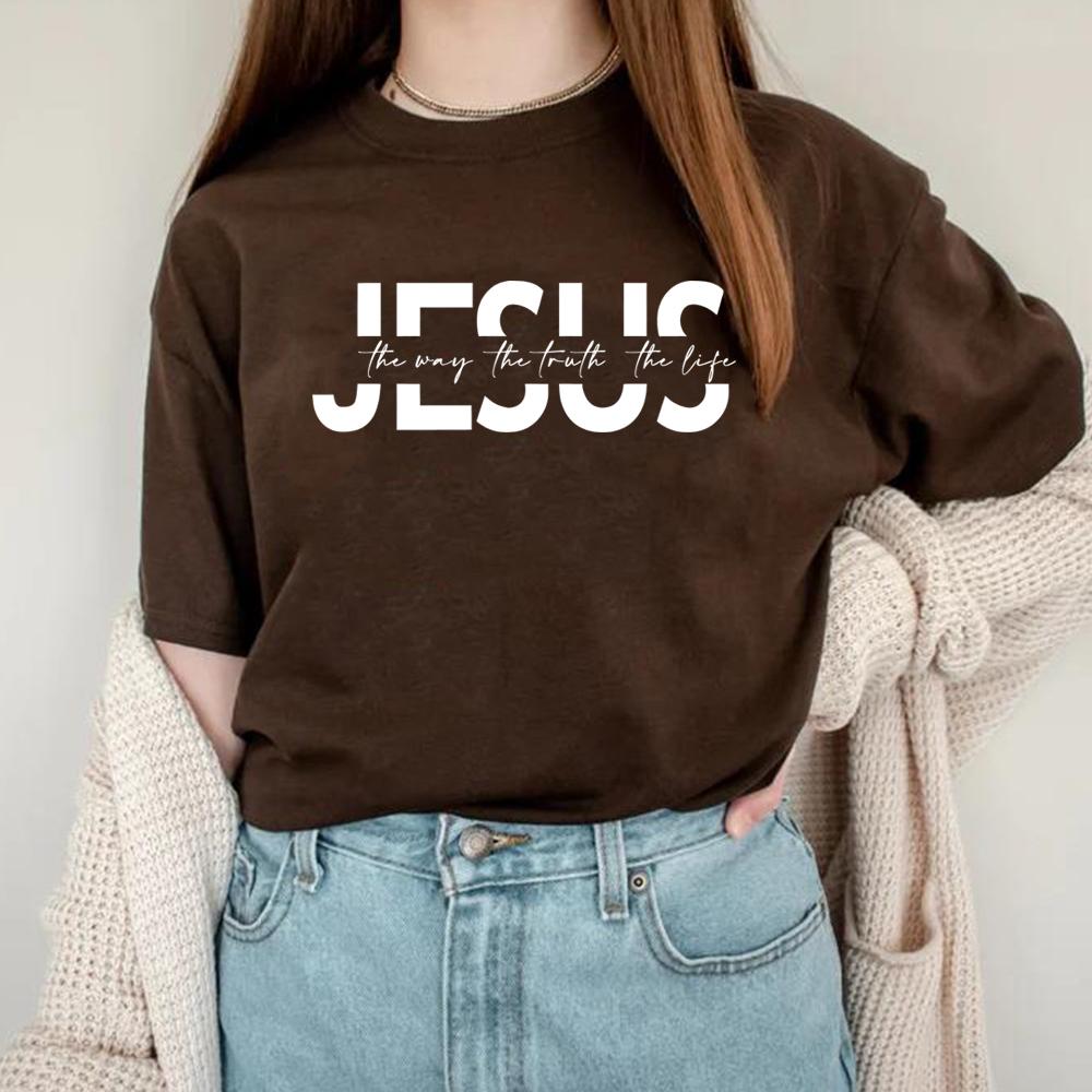 Jesus Tshirt Christian Religious Shirt Bible Verse Tees Motivational Christian Shirts Jesus Faith Tshirt Vintage Aesthetic Tops