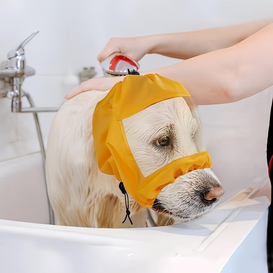 1pcs Adjustable Dog Ear Shower Cap – Reusable Protection for Bath, Swimming, Grooming, Calming