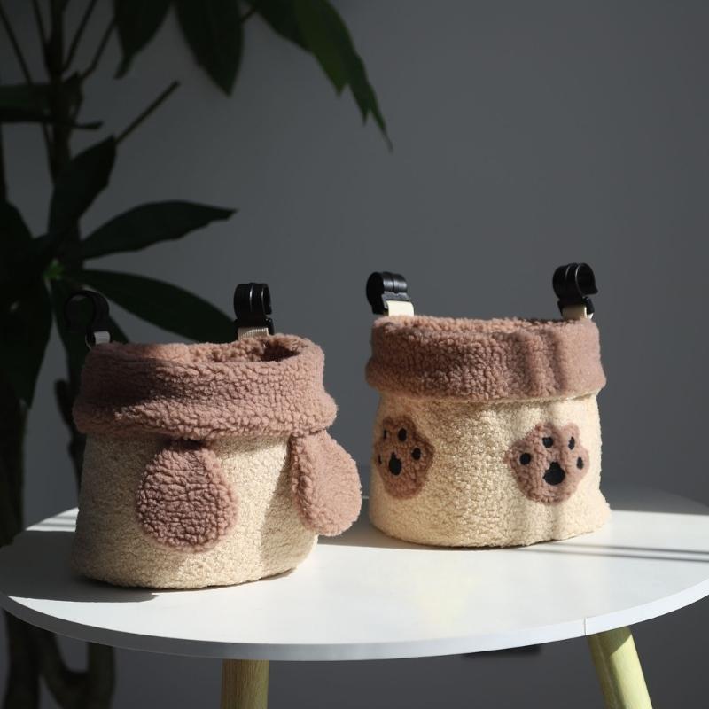 2 Piece/set Baby Bed Storage Hanging Bag Feature Tear Resistant Fabric And No Tool Needed Secured Hook Design