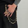 Europäische und Amerikanische Mode Perlenblume Hosenkette Herrenmode Hohes Gefühl Hip-Hop Nische Herren Übertriebener Stil Anhänger Accessoires