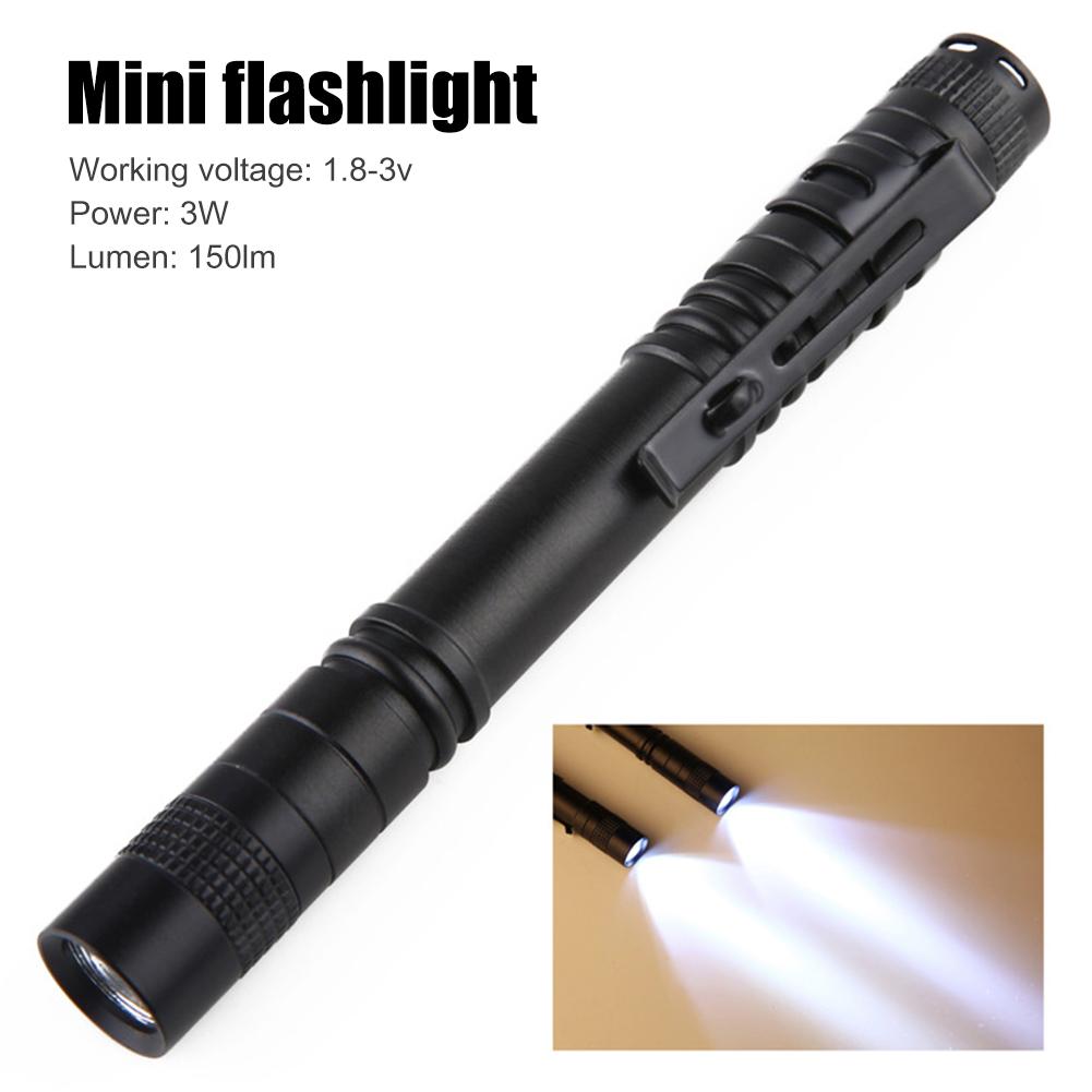 3W UV Flashlight Ultraviolet Torch Flashlight Banknote Pet Urine Stains Detector LED Torch Mini Flashlight Pen Light With Clip