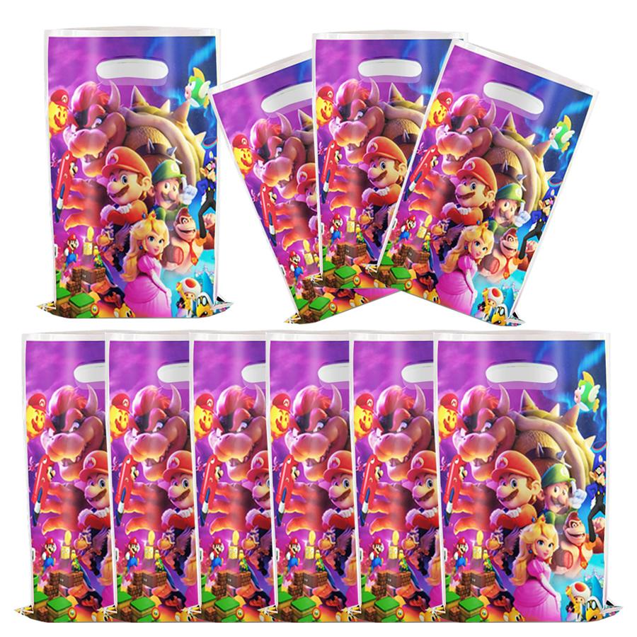 Brother Mario Party Favors Gifts Stamps Slap Bracelet Stickers Christmas Stocking Fillers Birthday Souvenirs Decoration Supplies