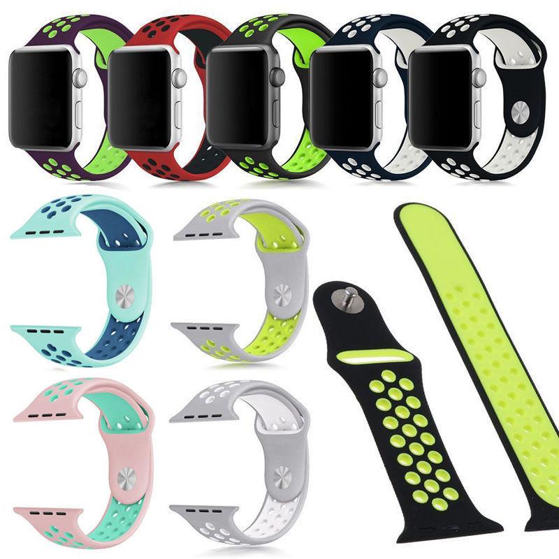 Silicone Replacement Sport Wrist Bracelet Watch Strap Suitable For Iwatch Apple