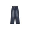Mens Loose Fit Straight Leg Denim Pants Lightweight Casual Trousers With Slight Stretch