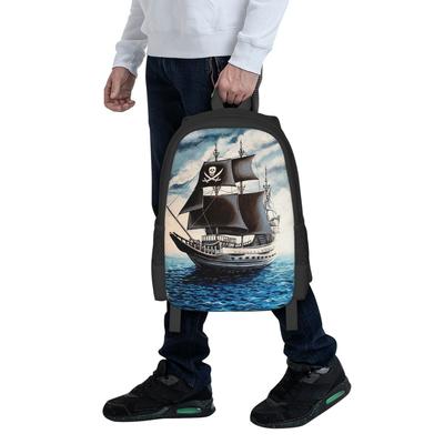 Lost Pirate Kingdom Student Backpack School Bag Hiking Travel Daypack for Men Women Fashion Bookbag Shoulder Bags