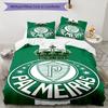 3pcs Football Team (30) Design Cover Set - HD Printed Bedding with 1 Cover and 2 Pillowcases - Perfect for Home and Dorm Decor