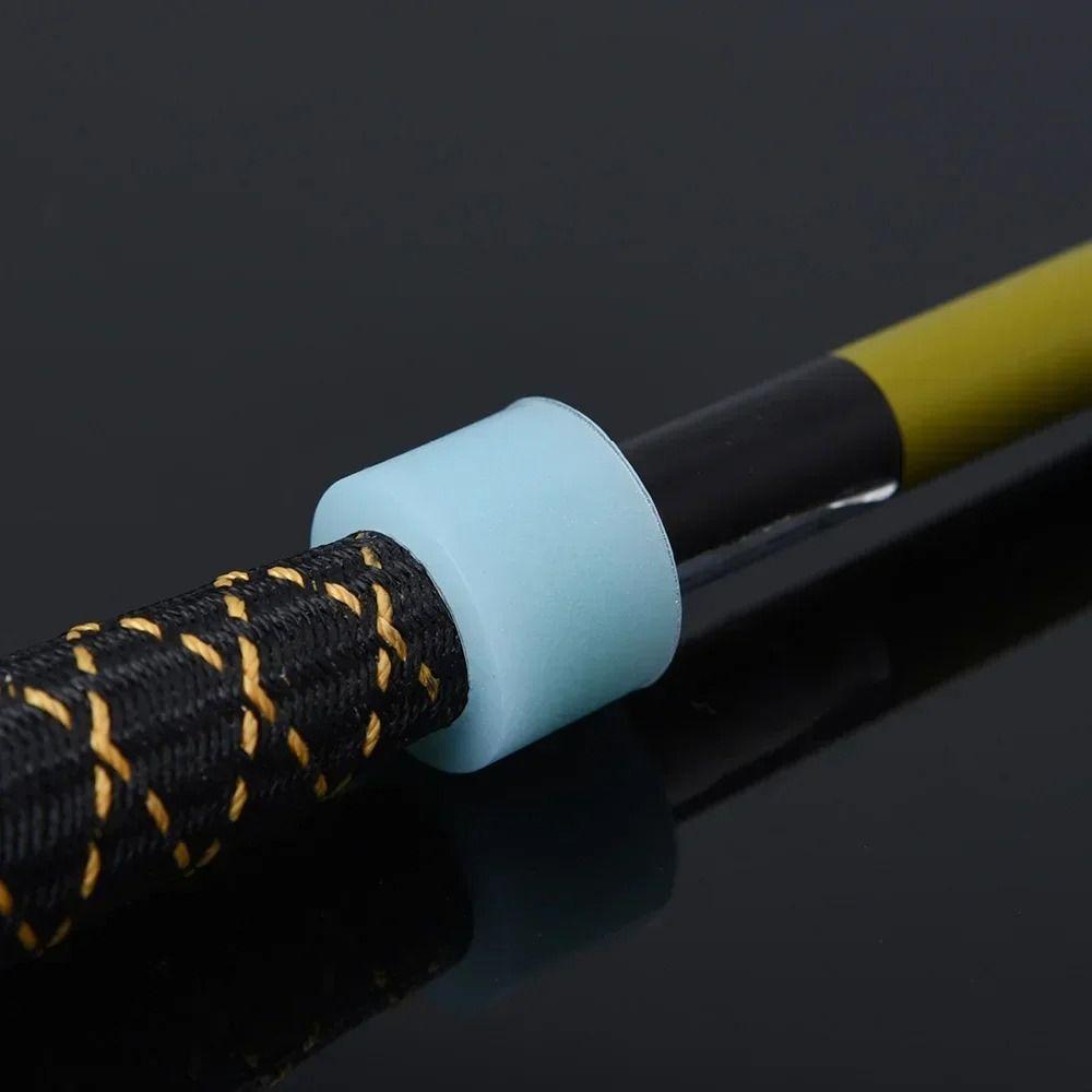 10Pcs Silicone Fishing Rod Anti-skid Circle Absorbing Sweat Handle Wrapping Belt Anti-Slip Tape