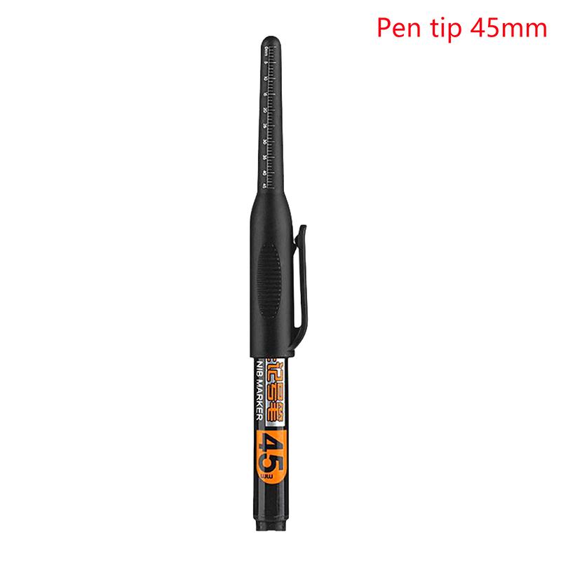 Marker multifuncțional cu cap lung, 45 mm adâncime, pentru gaură de găurit, impermeabil, pentru baie, prelucrarea lemnului, stilou de tâmplărie