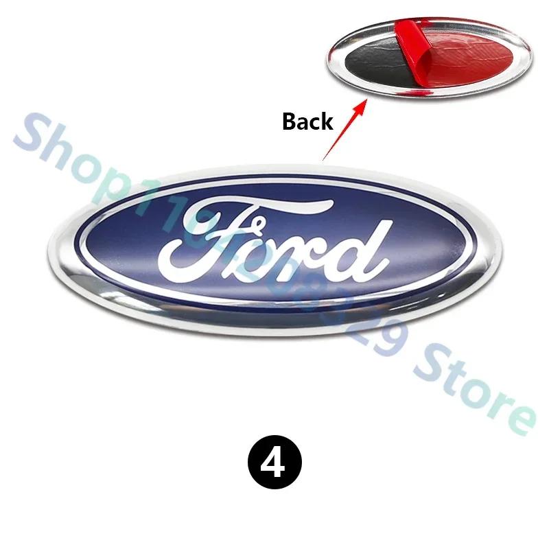 Adesivo per Auto Ford 1PZ 14,5 CM Emblema Badge Adesivo Logo Cofano Anteriore Auto Per Ford Mondeo Explorer edge Focus fiesta Kuga Transit Eco