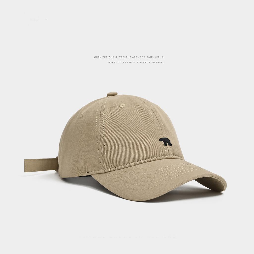 Șapcă de baseball de modă pentru femei și bărbați, broderie, urs polar, hip hop, șapci snapback, pălării de soare din bumbac, pălării unisex, cu viziere de culoare solidă