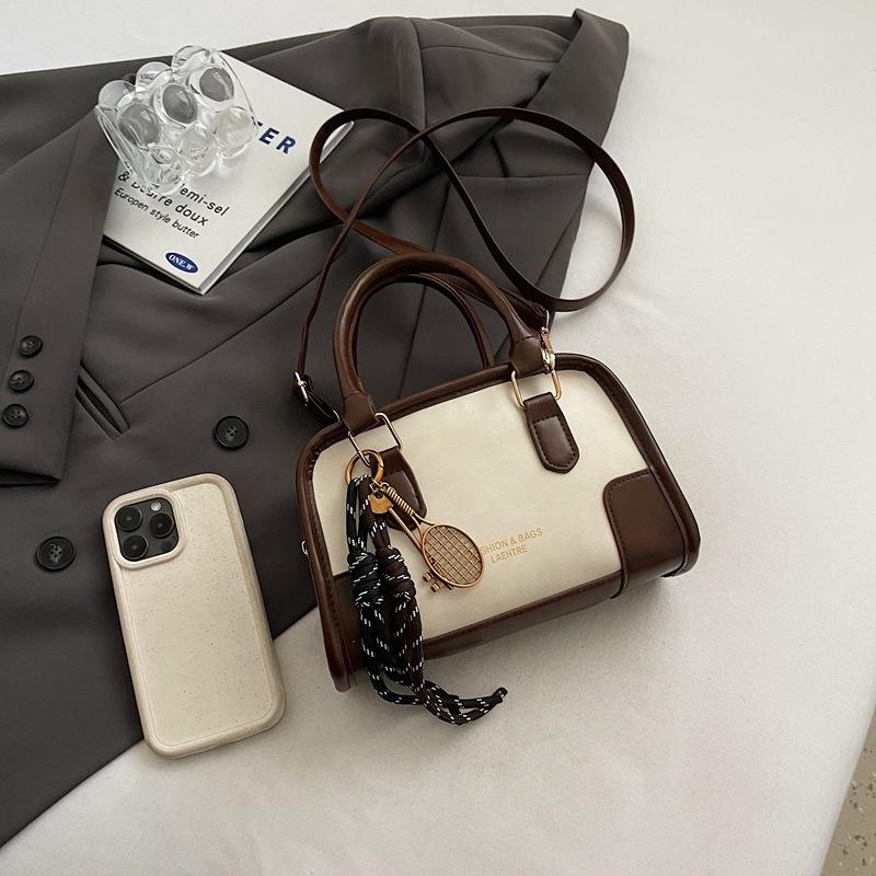 

Модная сумка-подушка для боулинга контрастного цвета на одно плечо, универсальная, для весны и лета, подмышечная, новая, в стиле ретро, сумка-мессенджер Without pendant