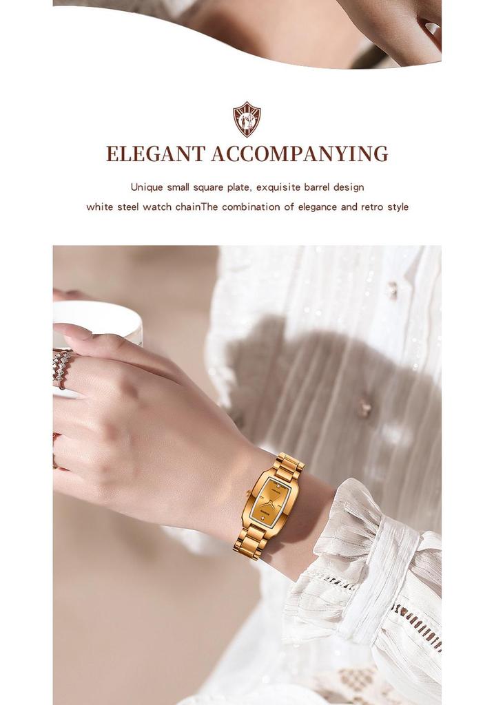 BINBOND Women's Fashion Waterproof Quartz Stainless Steel Watch