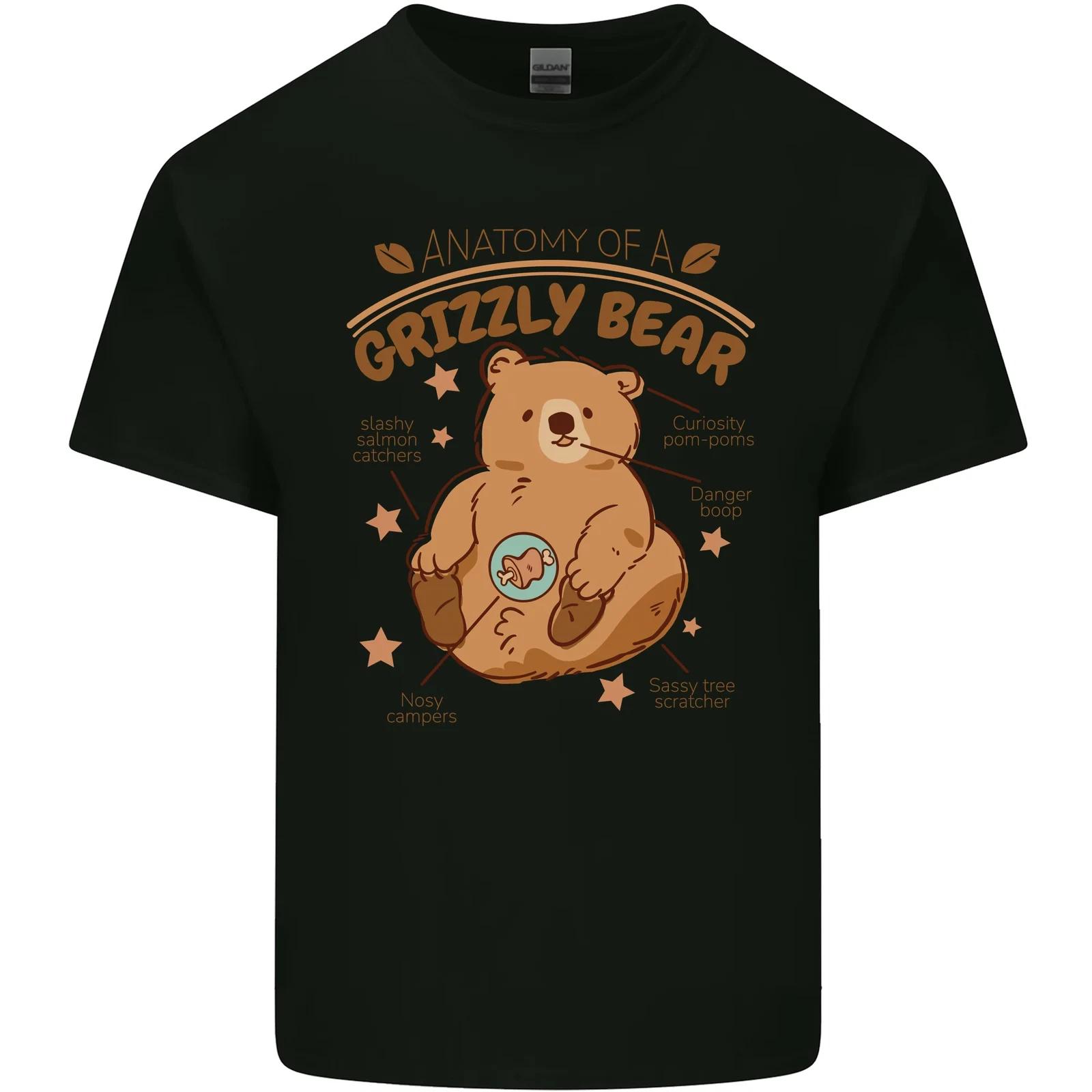 Anatomy of a Grizzly Bear Kids T-Shirt Childrens L