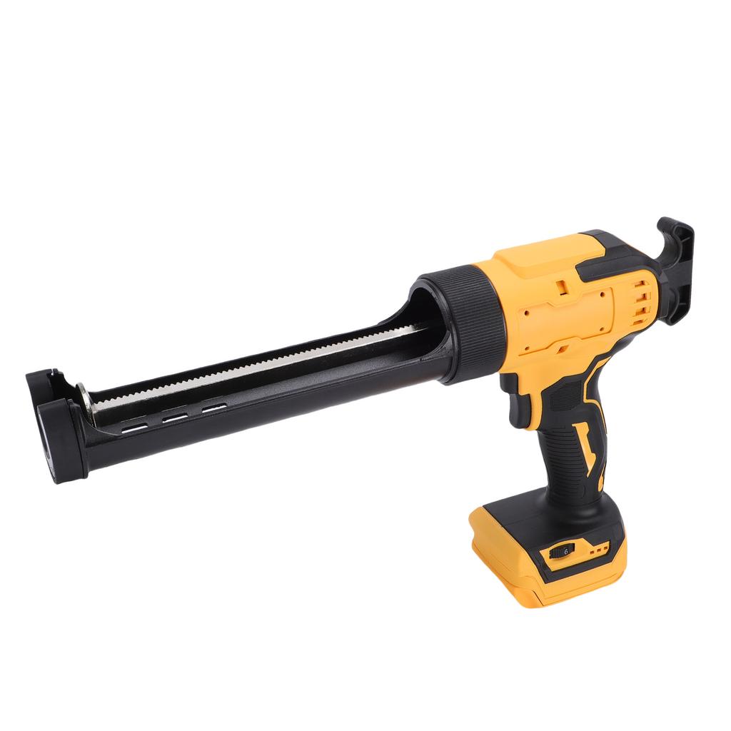 Kabellose Kartuschenpresse   Elektrisch 6-stufig Wiederaufladbar Digitalanzeige mit LED-Licht Praktisches Werkzeug zum Füllen Abdichten Reparieren Gelb