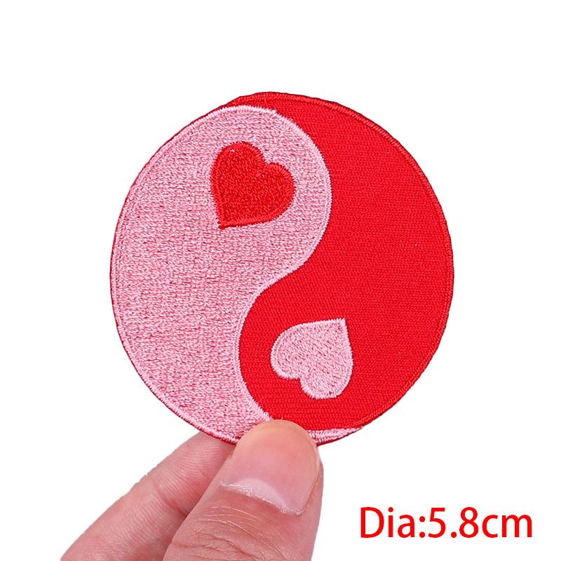 Cartoon /Band Aid Love Embroidery Patch Jeans Sewing Applique Iron On Patches For Clothing Rainbow Letter Patches On Clothes Diy 