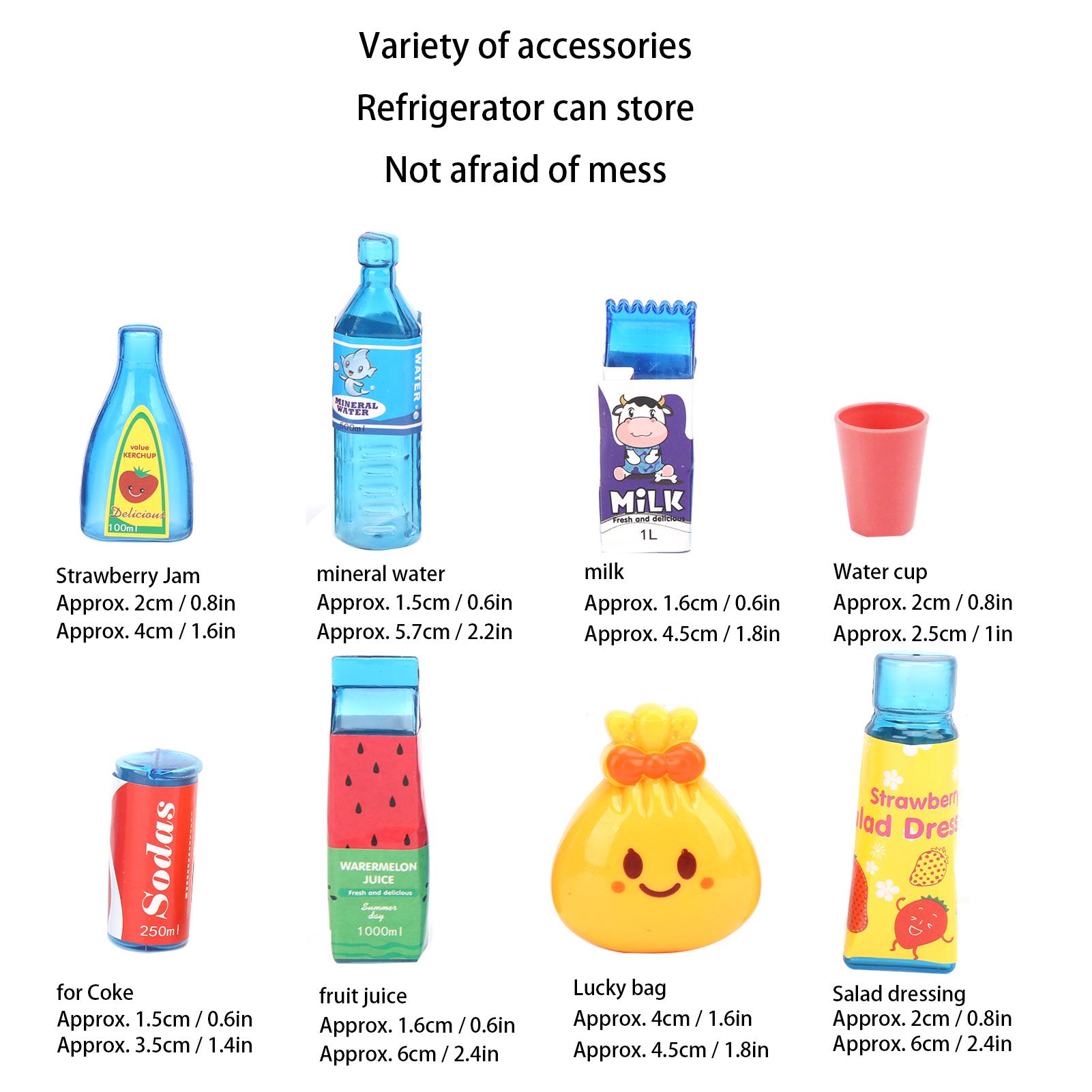 

Simulation Intelligent Refrigerator Double Door Kitchen Toys Set Children Play House Toy