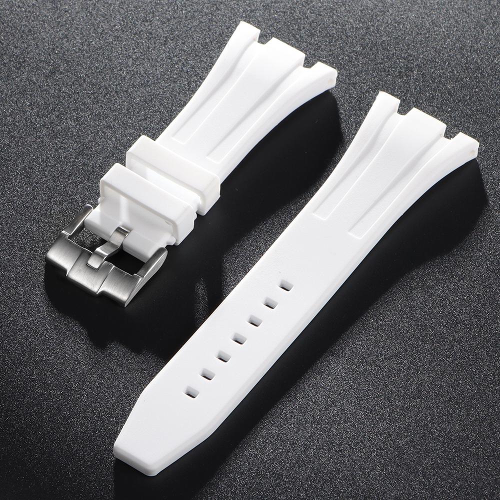 27/28/30mm Silicone Rubber Watchband for AP Royal Oak Offshore 15400 26470 15703 Watch Strap Men Soft Diving Sport Bracelet Band