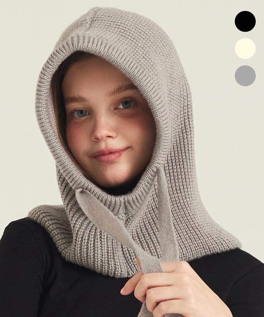 MACKY Hooded String Balaclava Grey
