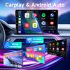 Srnubi 2 Din Carplay Android Auto for Suzuki Swift 2003 - 2010 10 Inch Car Radio Multimedia Player GPS Navigation DSP Bluetooth 5.4 Support SWC Acce