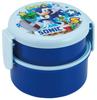 Skater Sonic 500ml Bento Made in Japan ONWR1AG-A Box, 2-Tier, Round, Antibacterial,