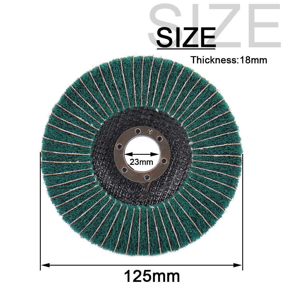 Schleif-Nylonfaser-Klett-Schleifscheiben für Metallpolitur, Schleif- und Polierscheiben, zum Entgraten und Rostentfernen auf komplexen Oberflächen