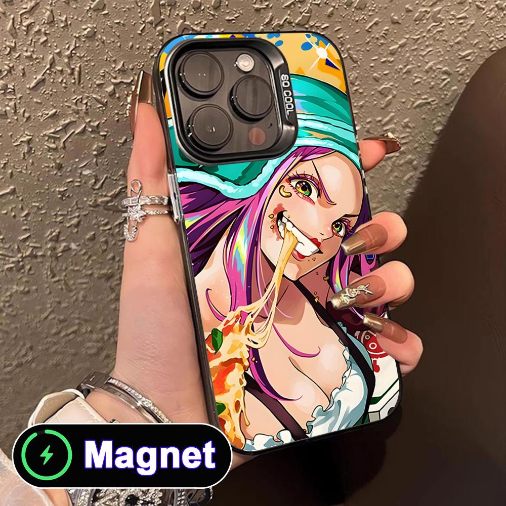 Jewelry Bonney Phone Case for iPhone 17 16 15 14 13 12 11 Air Pro Max Plus Colorful Silver MagSafe Cover
