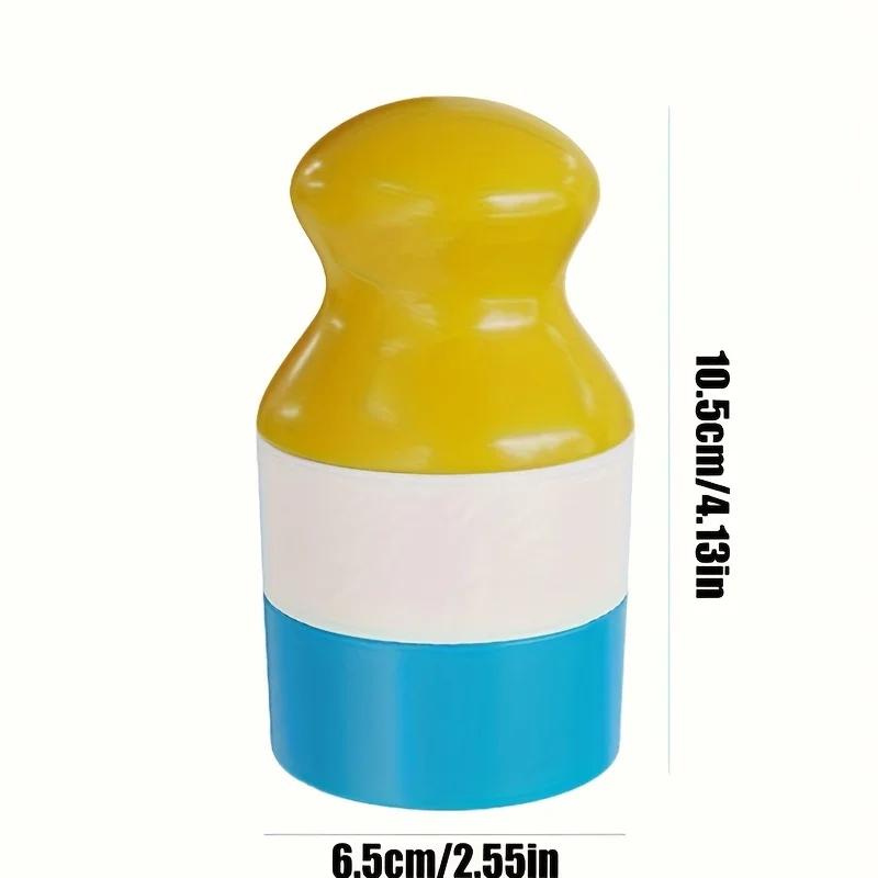 Dual Compartment Sunscreen Roller Bottle Refillable Leakproof Empty Travel Cosmetic Dispenser Portable Makeup Storage Container