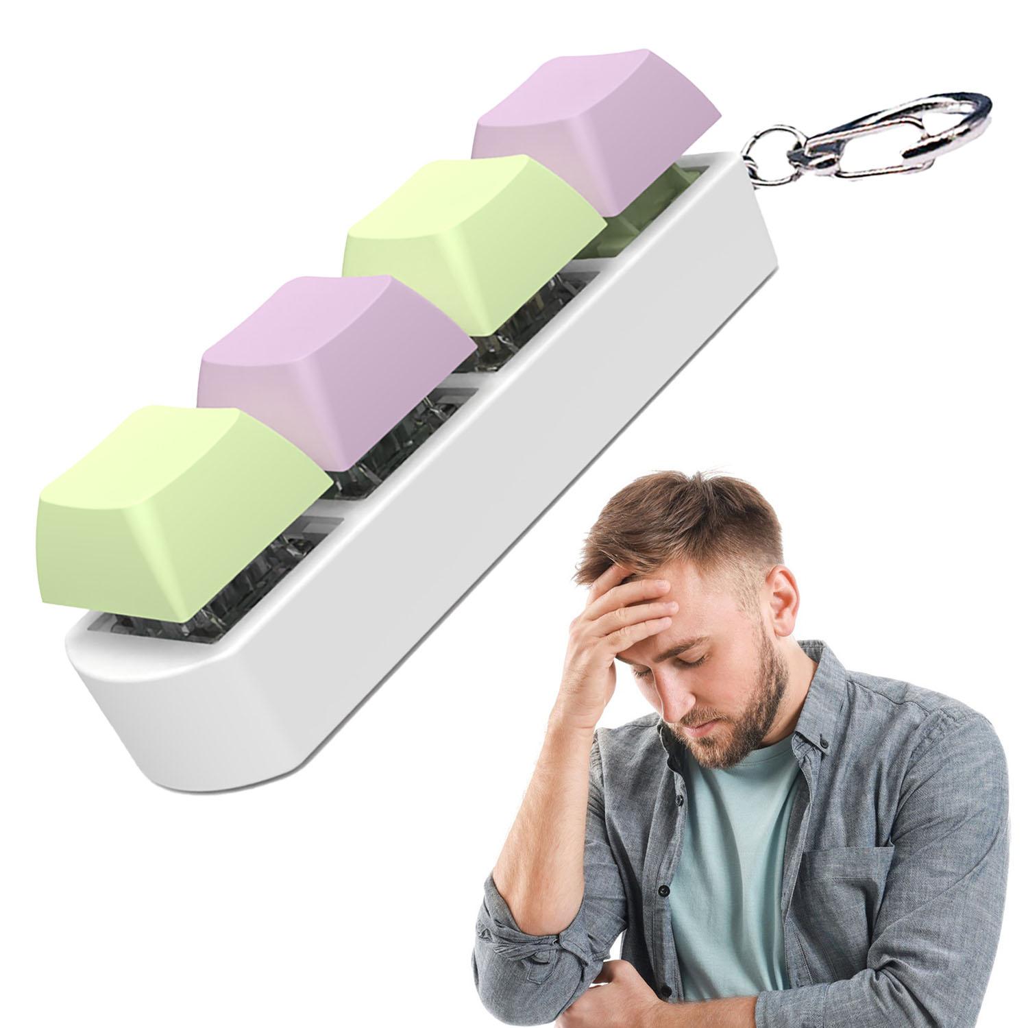 

Ключ від клавіатури Непосидна іграшка Барвистий брелок Keycap Іграшка для зняття стресу Для дітей Дорослих Подарунки Кнопка для пальців Іграшки-антистрес