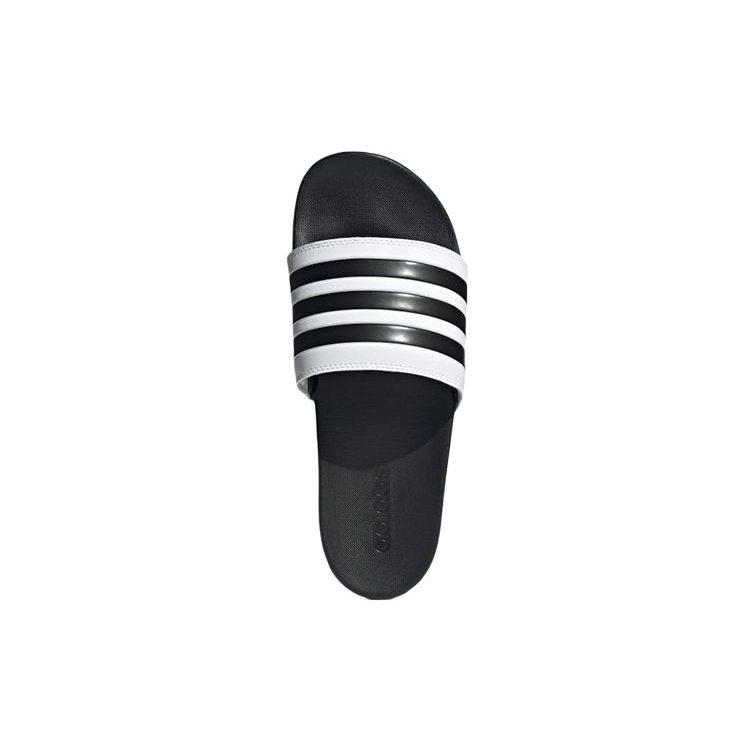 Adidas Adilette Comfort Slip Resistant Slide Slippers Unisex Black White GZ5893