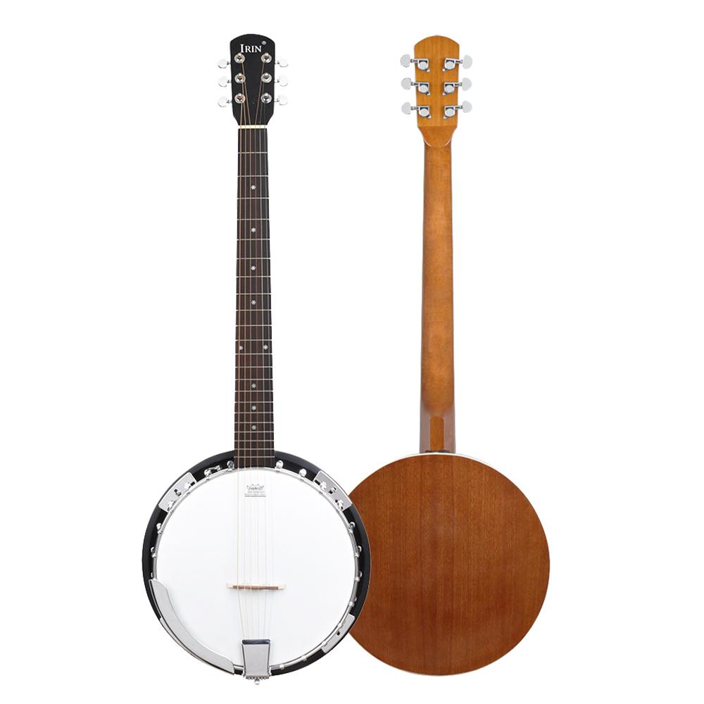 IRIN 4/5/6 Strings Banjo Premium Maple Neck Rosewood Fingerboard Banjo Professional String Instrument Banjo Parts & Accessories