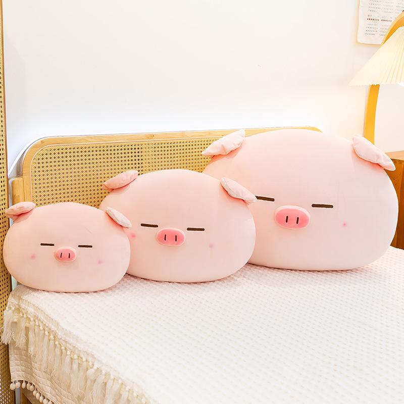 Big Face Pig Plush Pillow - Cute Office Nap Cushion & Sofa Doll, Perfect Birthday Gift
