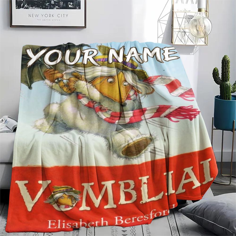 1PC Custom Name The Wombles Patterned Flannel Blanket Suitable For All Seasons for Home Decor Warmth and Comfort Gifts Holiday Present