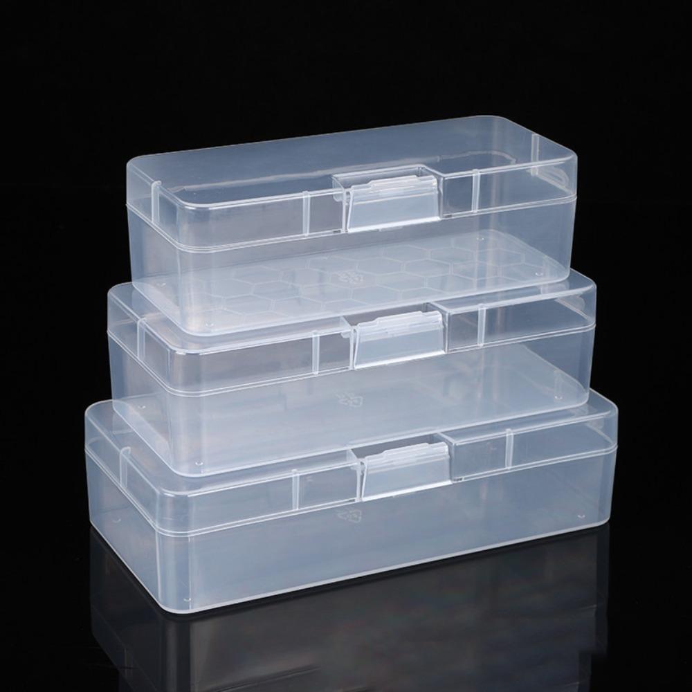 With Buckled Plastic Pencil Box Large Capacity Storage Box  School Stationery Supplies