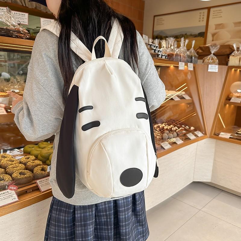 Cute Cartoon Dog Backpack, Women's Outdoor Travel Leisure Backpack, Versatile Commuting Student Backpack