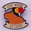Capybara Giant Rodent Happy Brooch Badge