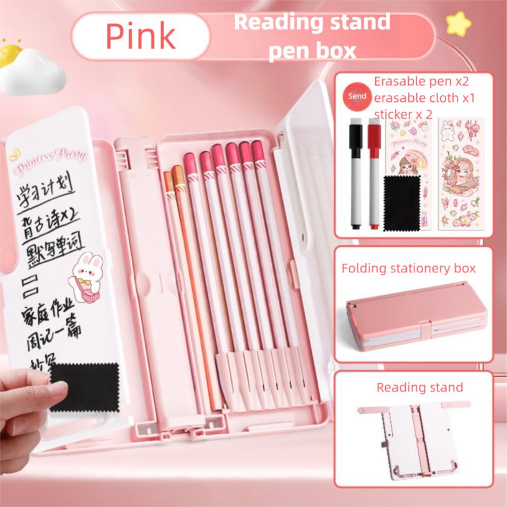 Pencil Box Lifting Landing Book Stand Book Holder Reading Bookshelf Student Pencil Case  Office