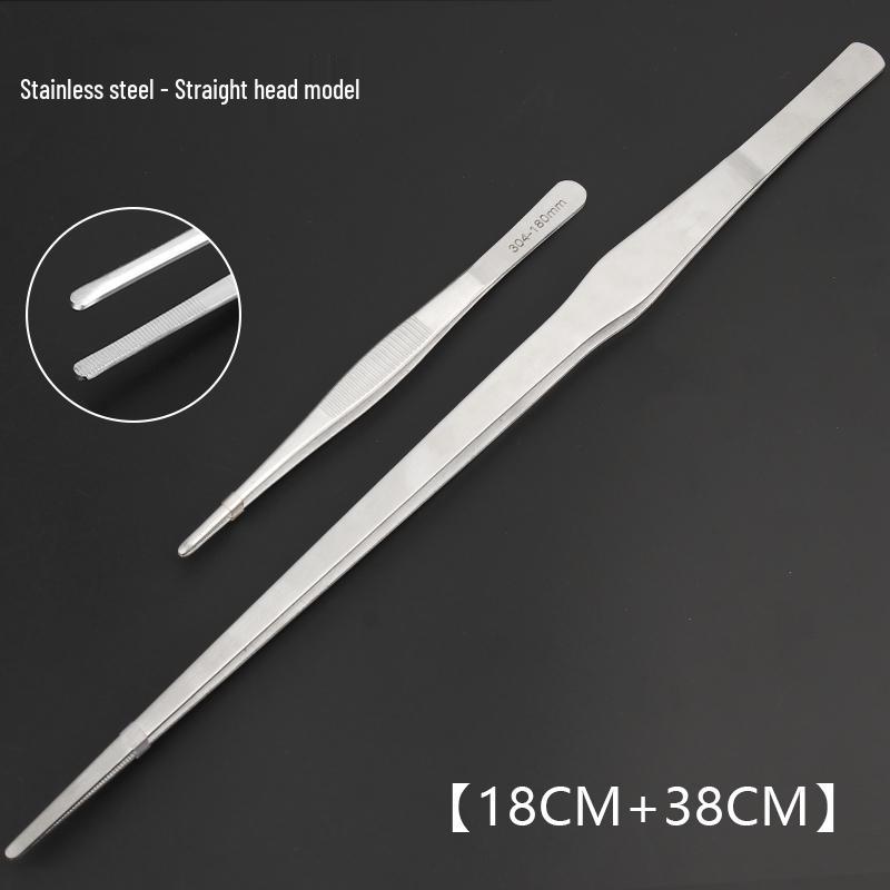 Extra Long Stainless Steel Tweezers for Aquatic Plants and Turtle Feeding