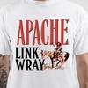 Link Wray wit T-shirt Unisex Alle maten korte mouw S-5XL XZ499