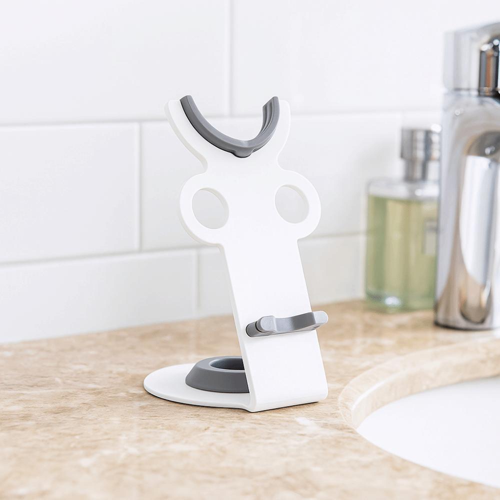 3-In-1 Hair Dryer Holder Metal Bathroom Organizer Portable Hair Dryer Storage Rack  for Home