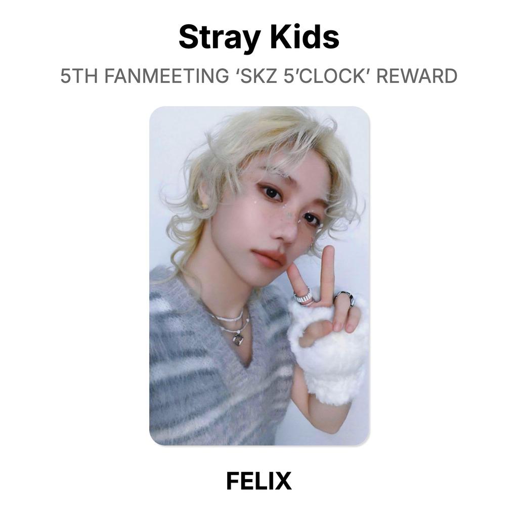 Stray Kids 5TH FANMEETING ‘SKZ 5’CLOCK’ REWARD Official Photocard